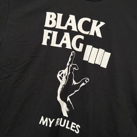 Black Flag My Rules Everything Went Black Band T-Shirt XL - Picture 4 of 4